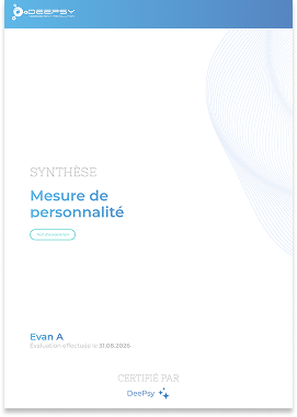Exemple de rapport de personnalité DeePsy